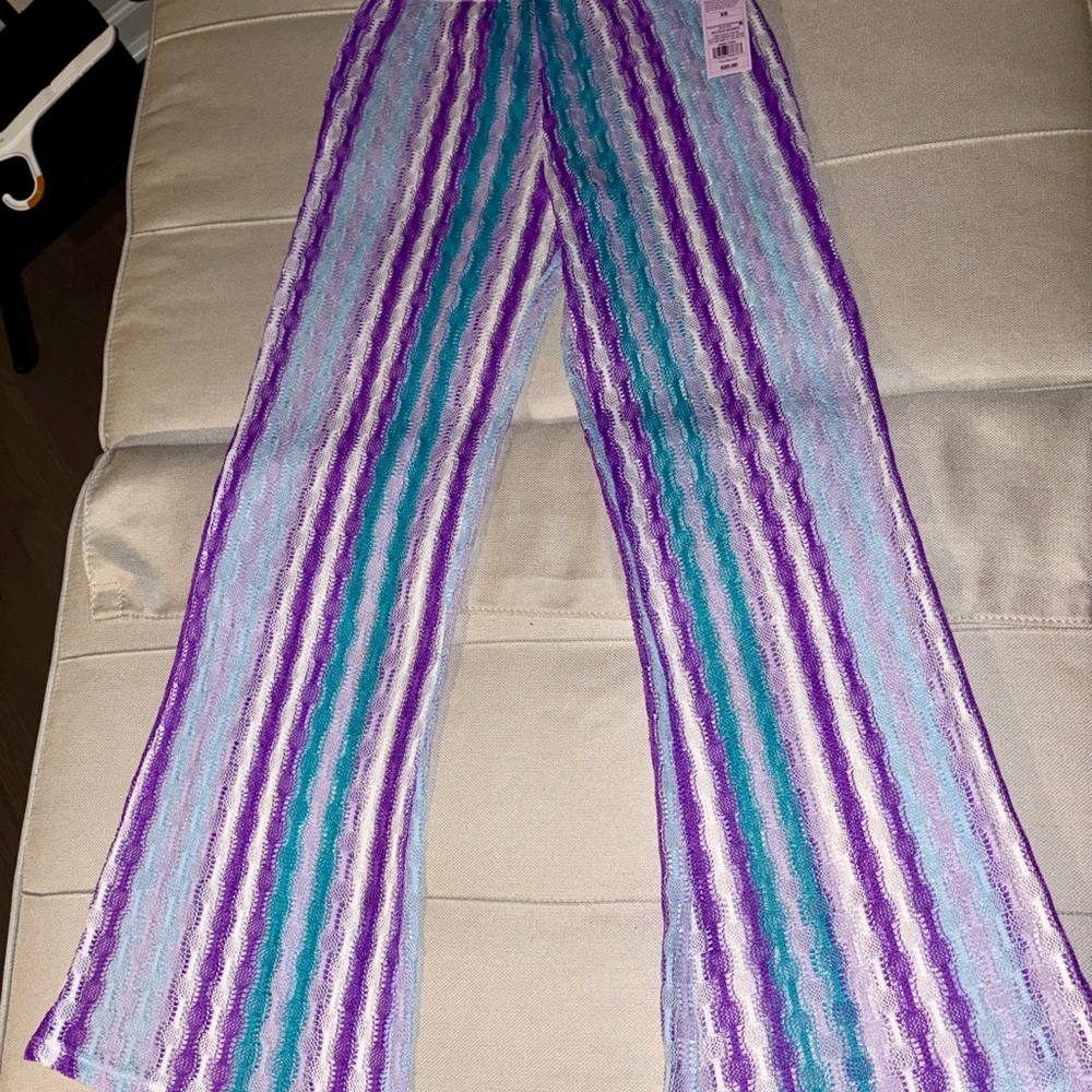 Wild Fable Purple and Blue Wide Leg Pants